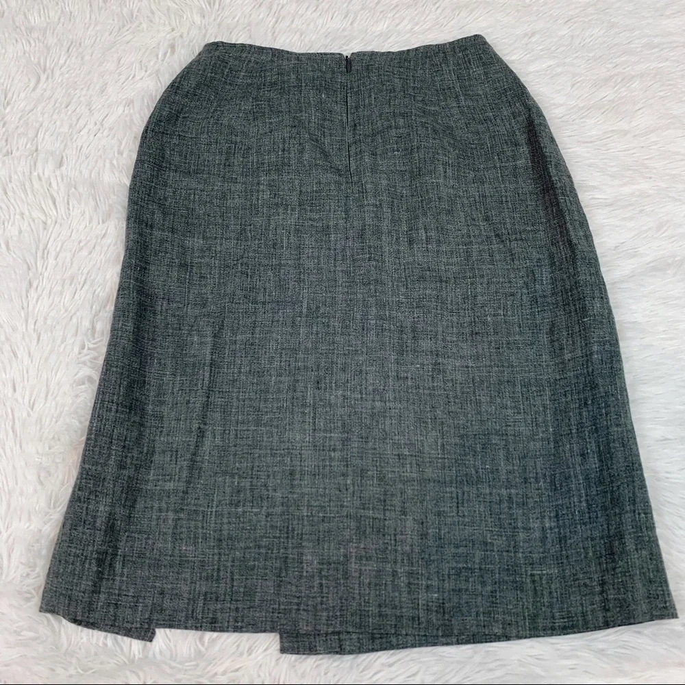 Michael Kors slit-front pencil‎ Skirt knee length in gray Made in Italy